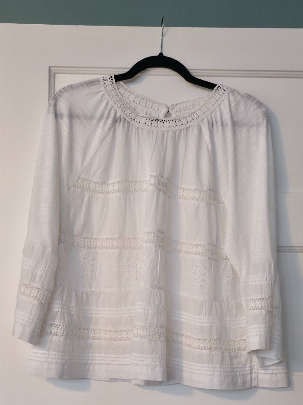 J Jill Bohemian Lace Blouse